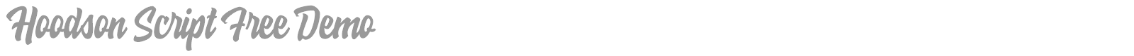 Hoodson Script font preview